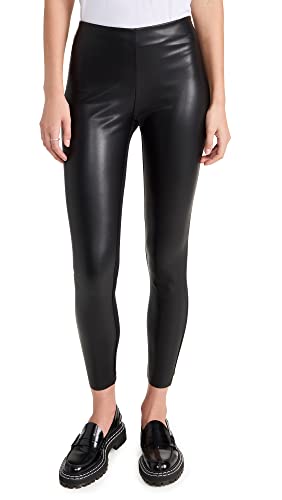 Wolford Damen Jo Leggings, Stoffhose Freizeithose Basic Leder-Optik Kunstleder veganes Leder enganliegend,7005 Black,40 von Wolford