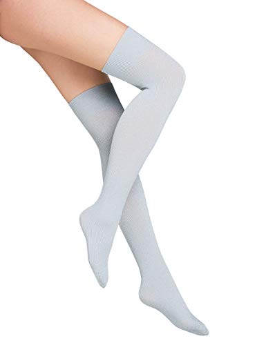 Wolford Damen Joan Overknees arctic grey lurex S von Wolford