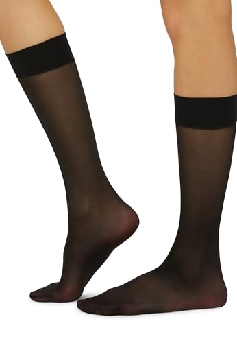 Wolford Damen Satin Touch 20 Knee-Highs Kniestrümpfe, 20 DEN, Schwarz (Black 7005), Small von Wolford