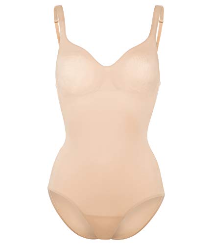 Wolford Damen Mat de Luxe Forming Body, Frauen Basic,Shapewear,Traeger,Top,eingearbeitete Cups,Buegel,modellierend,figurbetont,4504 Powder,LD (Large, D-Körbchen) von Wolford