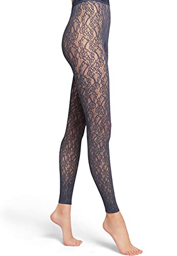 Wolford Damen Ree Tights Leggings, durchscheinend gemustert,5689 moon indigo,Small (S) von Wolford