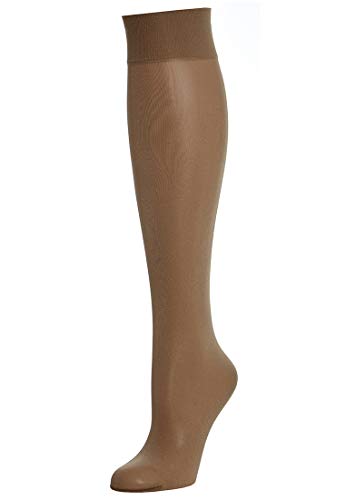 Wolford Damen Satin Touch 20 Knee-Highs Kniestrümpfe, 20 DEN, Beige (Caramel 4004), Small von Wolford