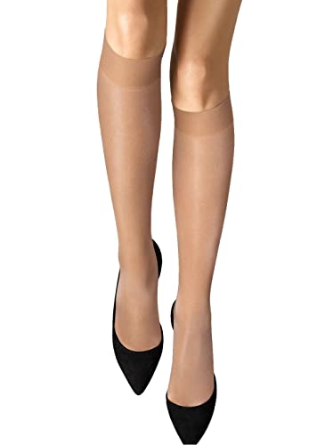 Wolford Damen Satin Touch Knee-Highs Set (3 units) black S von Wolford