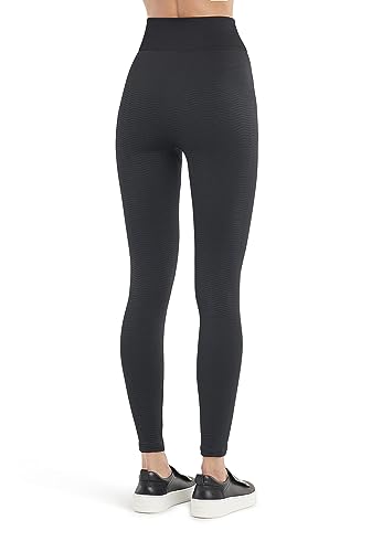 Wolford Damen The Wellness Leggings,150 DEN,Frauen Stoffhose,Basic,Gymnastikhose,Freizeithose,enganliegend,Gemustert,Black,S (Small) von Wolford