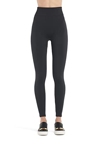 Wolford Damen The Wellness Leggings,150 DEN,Frauen Stoffhose,Basic,Gymnastikhose,Freizeithose,enganliegend,Gemustert,Black,XS (X-Small) von Wolford