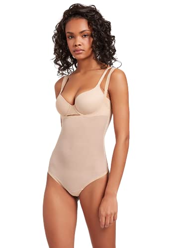 Wolford Damen Tulle Forming String Body, Buegel modellierend enganliegend figurbetont Basic Shapewear Traeger Top eingearbeitete,4545 Nude,36 von Wolford