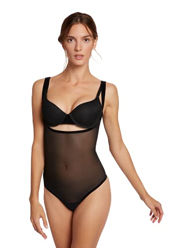 Wolford Damen Tulle Forming String Body, figurbetont Basic Shapewear Traeger Top eingearbeitete Cups Buegel modellierend,7005 Black,38 von Wolford