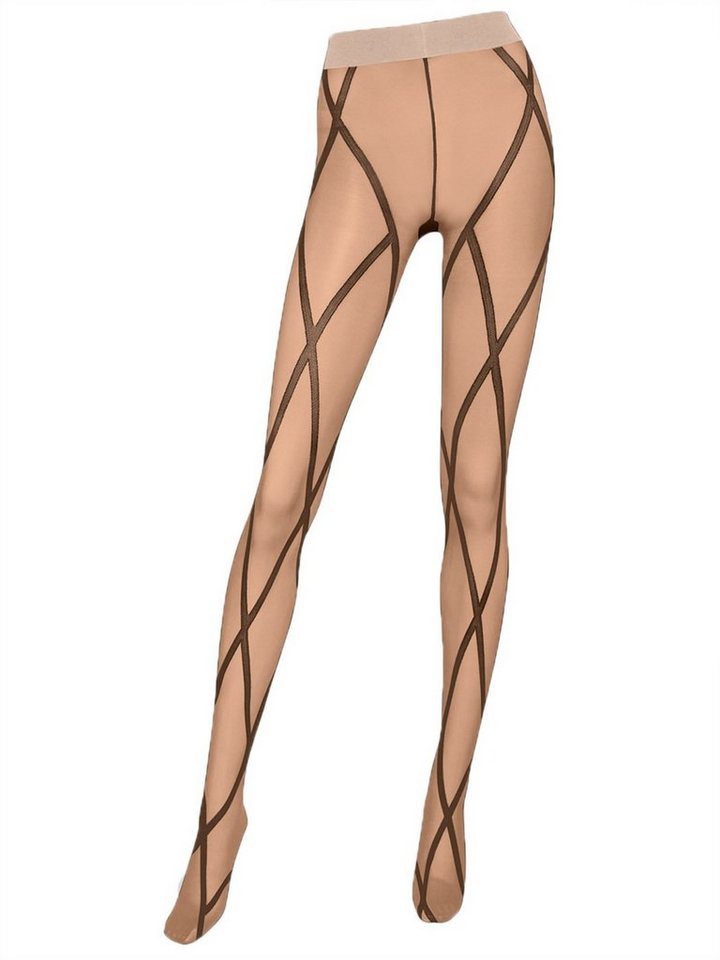 Wolford Feinstrumpfhose mit Rautenmuster Diamond 20 DEN (Packung 1 St) transparent & matt von Wolford