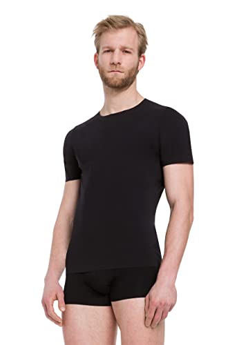 Wolford Herren Unterhemd Men's Pure T-Shirt,Männer Unterwäsche,T-Shirt,Kurzarm,Basic,Uni,Black,L (Large) von Wolford