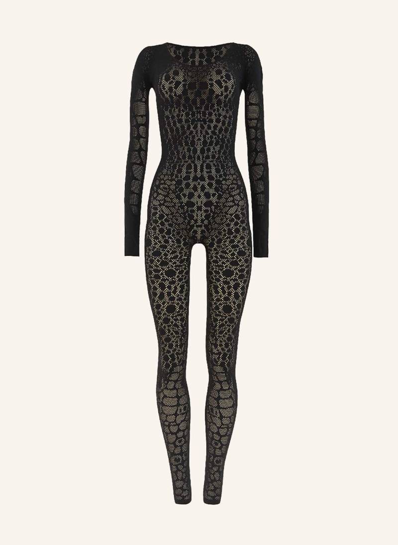 Wolford Hose Reptile Net Jumpsuit schwarz von Wolford