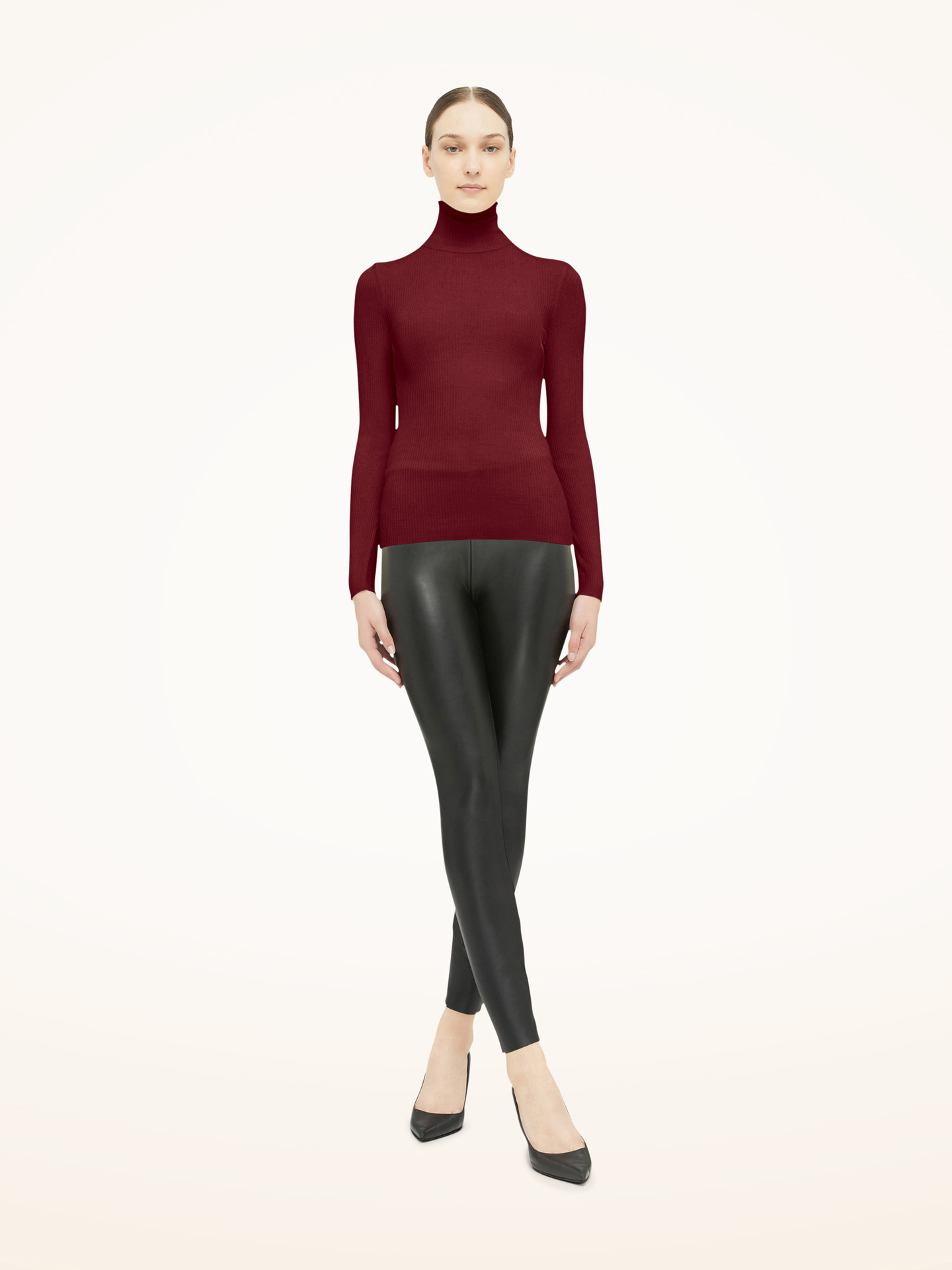 Wolford - Merino Fine Rib Pullover, Frau, soft cherry, Größe: S von Wolford