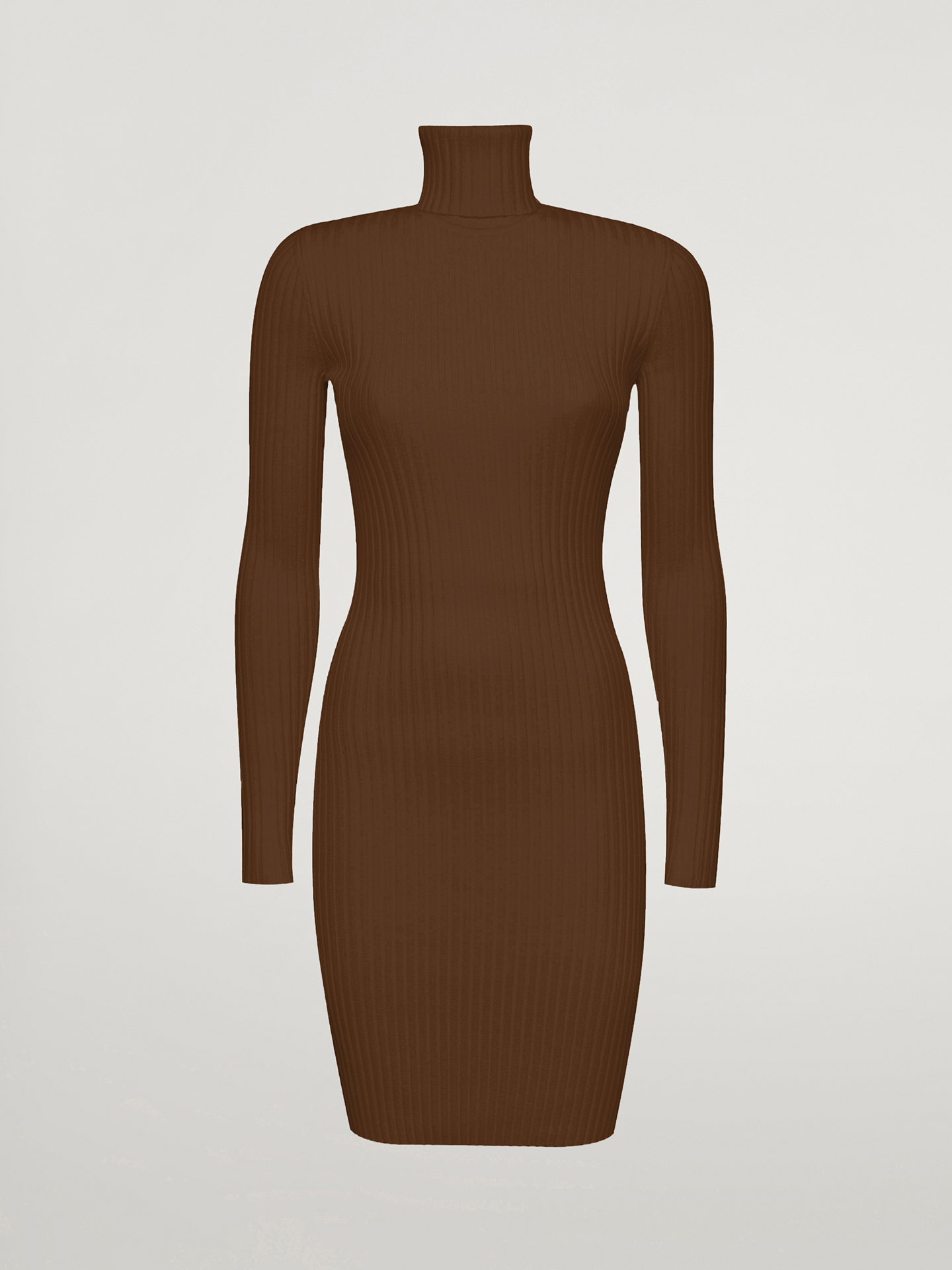 Wolford - Merino Rib Dress, Frau, roasted almond, Größe: S von Wolford