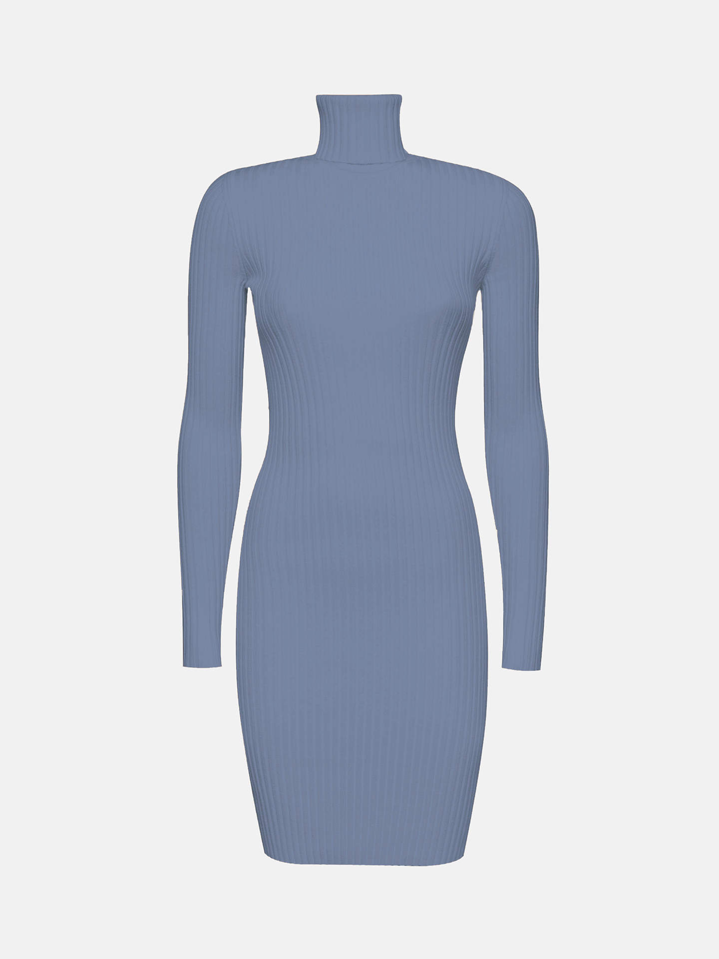 Wolford - Merino Rib Dress, Frau, tempest, Größe: L von Wolford