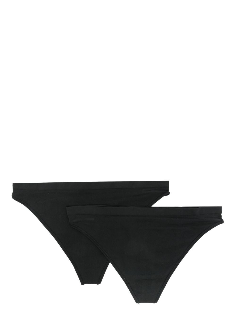 Wolford Nahtloser High-Cut-Tanga (2er-Pack) - Schwarz von Wolford