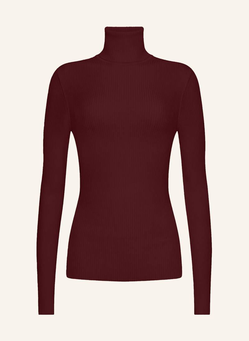 Wolford Pullover Merino Fine Rib Top Long Sleev rot von Wolford