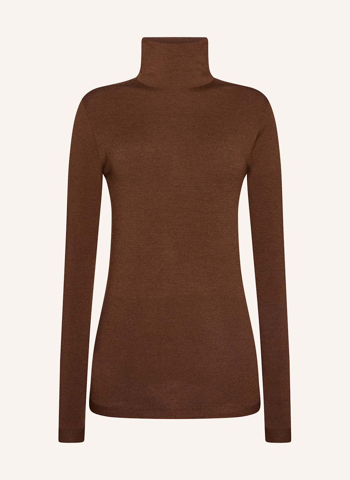 Wolford Pullover The Merino Top Long Sleeves braun von Wolford