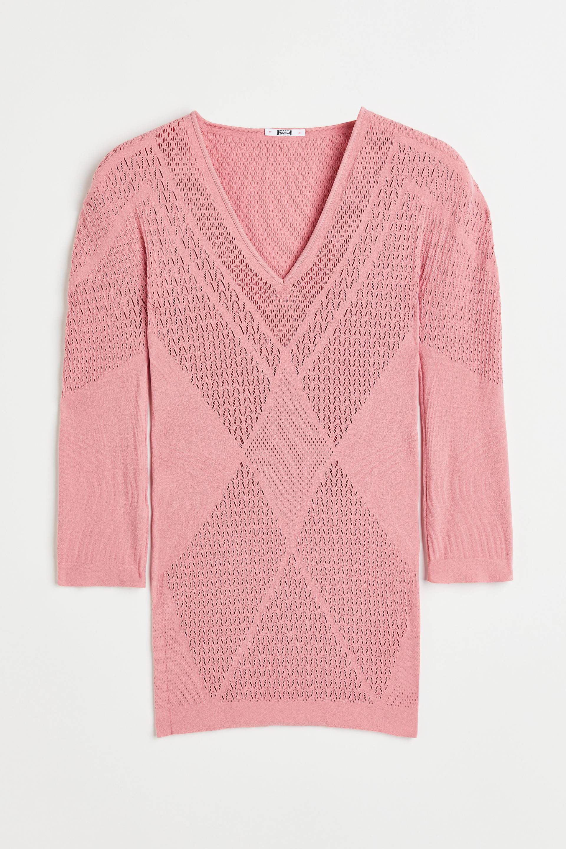 Wolford Romance Net Top Long Sleeves Pink, Tops in Größe S von Wolford