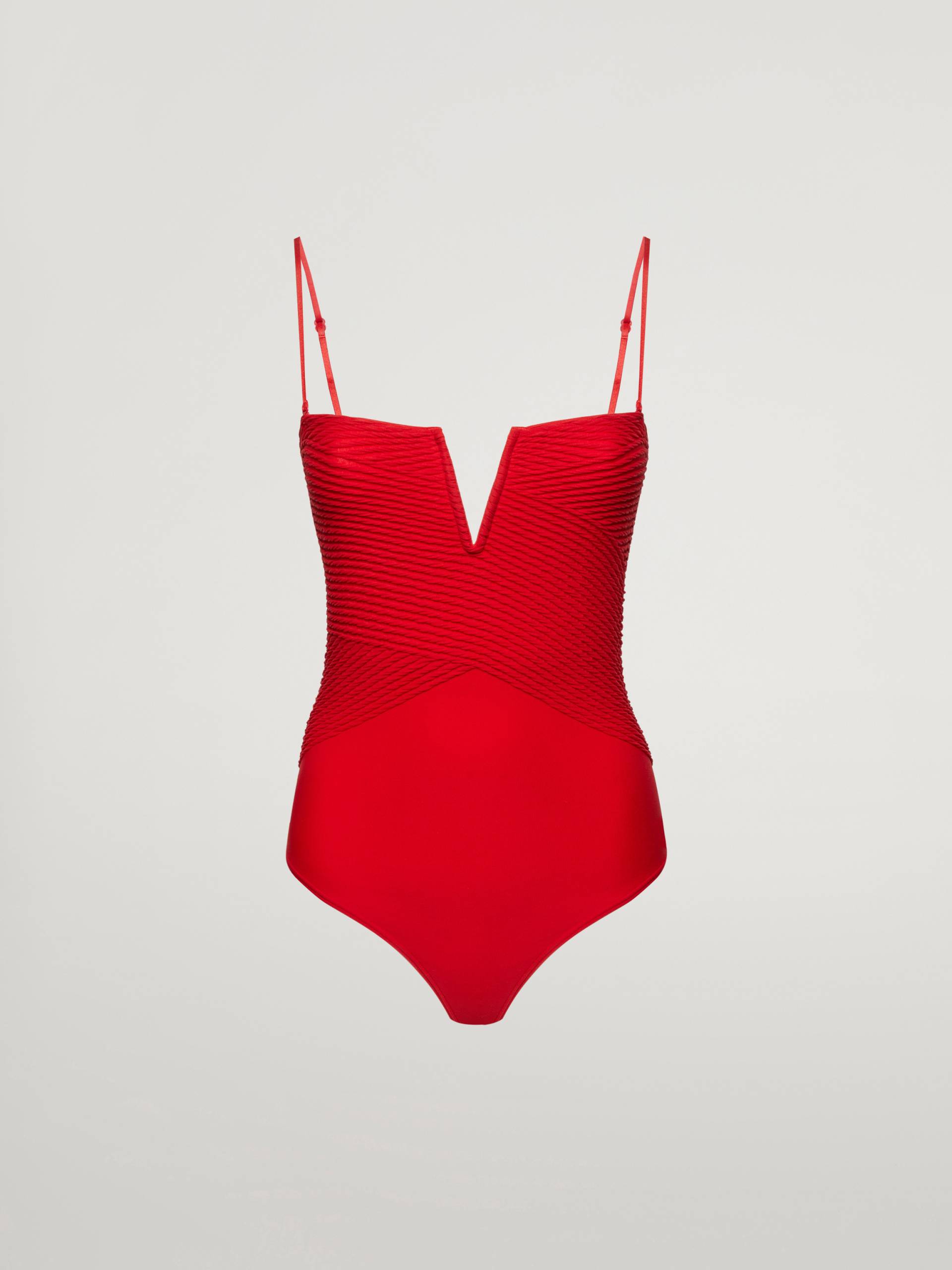 Wolford - Shaping Plisseé String Body, Frau, barbados cherry, Größe: XS von Wolford