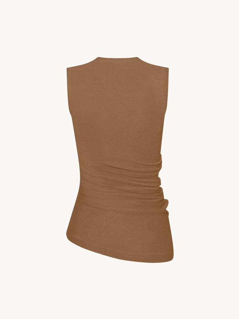 Wolford Top The Crepe Jersey, Top Sleeveless beige von Wolford
