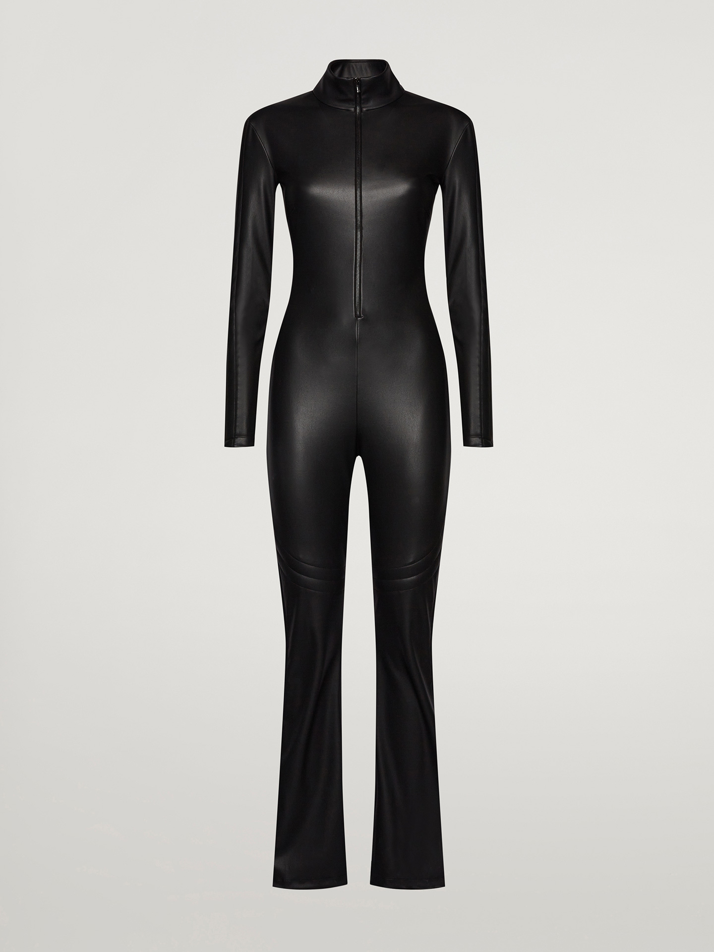 Wolford - Vegan leather cut-out Jumpsuit, Frau, black, Größe: 34 von Wolford