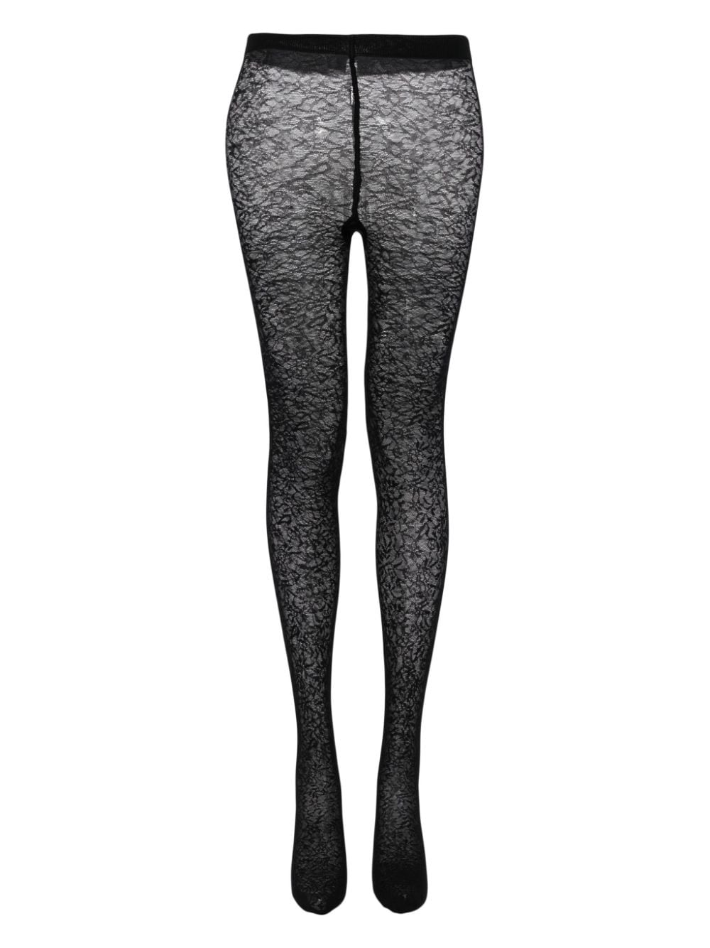 Wolford Strumpfhose mit Blumenmotiv - Schwarz von Wolford