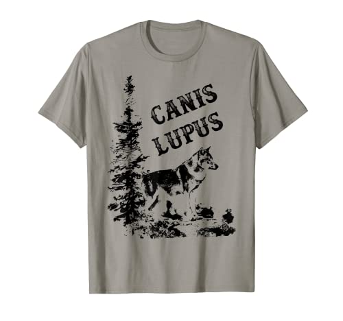 Wolf Wildnis Natur Cooles Wölfe Damen Herren Kinder Tier T-Shirt von Wolfsliebhaber Wolfsschützer Geschenke Geschenk