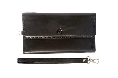 Wolfsohn Damen groß Geldtasche 11 Fächer Geschenk Geldbörse Portemonnaie hochwertiger Geldbeutel Leder Portmonee für Frauen Portmonaise Echtleder Brieftasche Wallet Ledergeldbeutel von Wolfsohn