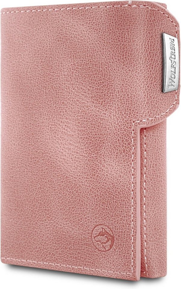 Wolfstrøm Geldbörse 'Svente' Slim Wallet I 11 Karten Mini Geldbörse Unisex mit Münzfach (Handgefertigt, Made in Europe), Handgefertigt in Europa von Wolfstrøm