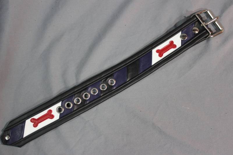 Doppelbreites Hundearmband Mit Schnallen von WolfstrykerLeather