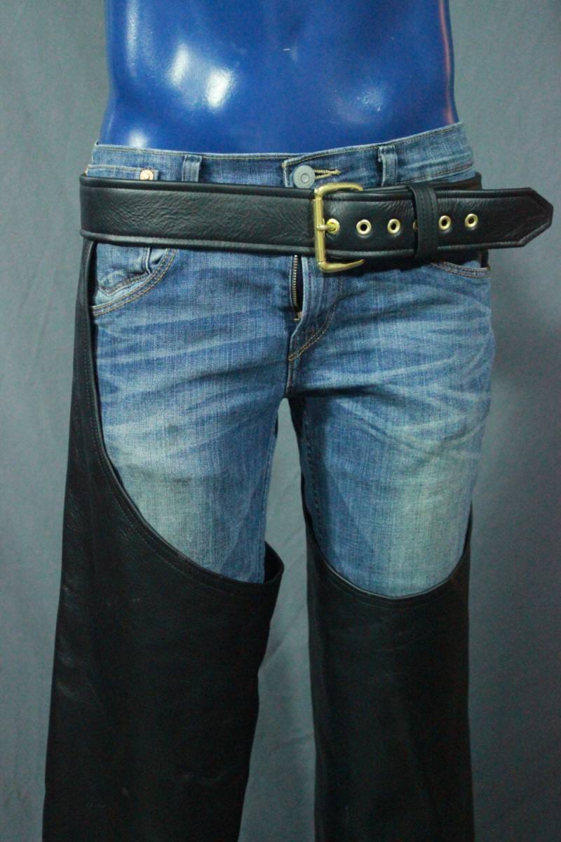 Schwarze Lederchaps von WolfstrykerLeather