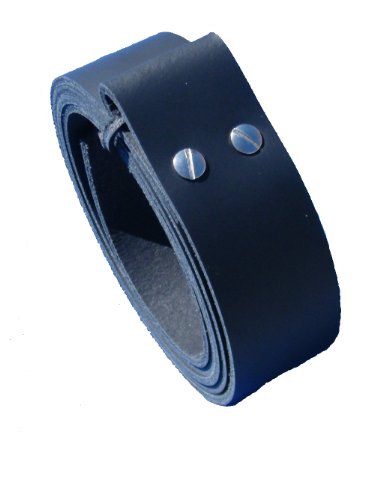 Wolfszeit Wechselgürtel SINDRI aus schwarzem Rindleder (85) von Wolfszeit