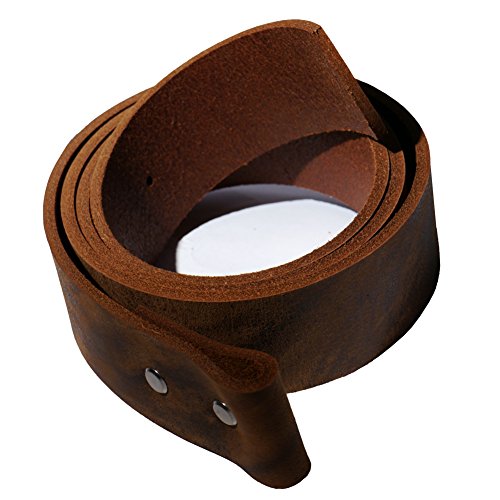 Wolfszeit Wechselgürtel Andvari aus Büffelleder für Buckles 4cm (95, braun used) von Wolfszeit