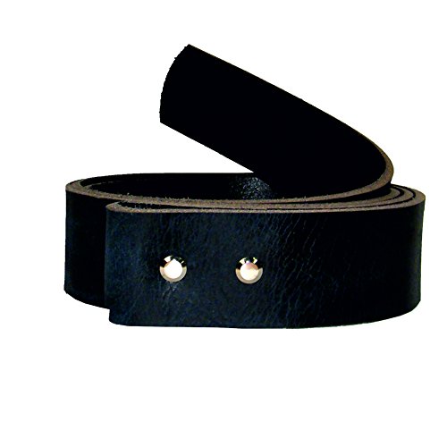 Wolfszeit Wechselgürtel Andvari aus Büffelleder für Buckles 4cm (75, schwarz) von Wolfszeit