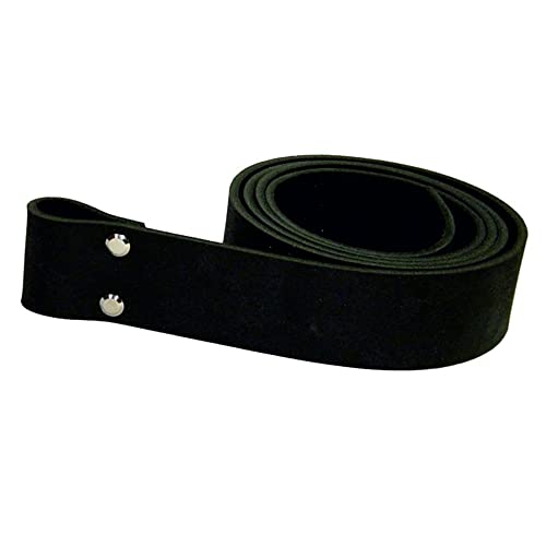 Wolfszeit Wechselgürtel Ivaldi aus Büffelleder in viele Farben für Buckles in USED LOOK (WEA) (110, schwarz) von Wolfszeit