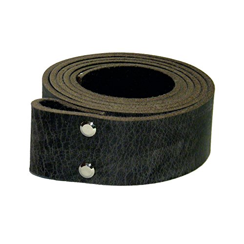 Wolfszeit Wechselgürtel Ivaldi aus Büffelleder in viele Farben für Buckles in USED LOOK (WEA) (85, grau) von Wolfszeit