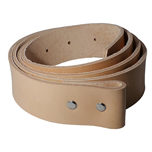 Wolfszeit Wechselgürtel WES aus Rindleder für Deine Buckles (erhältlich von 80cm - 190cm) (80cm, helles Rindleder) von Wolfszeit