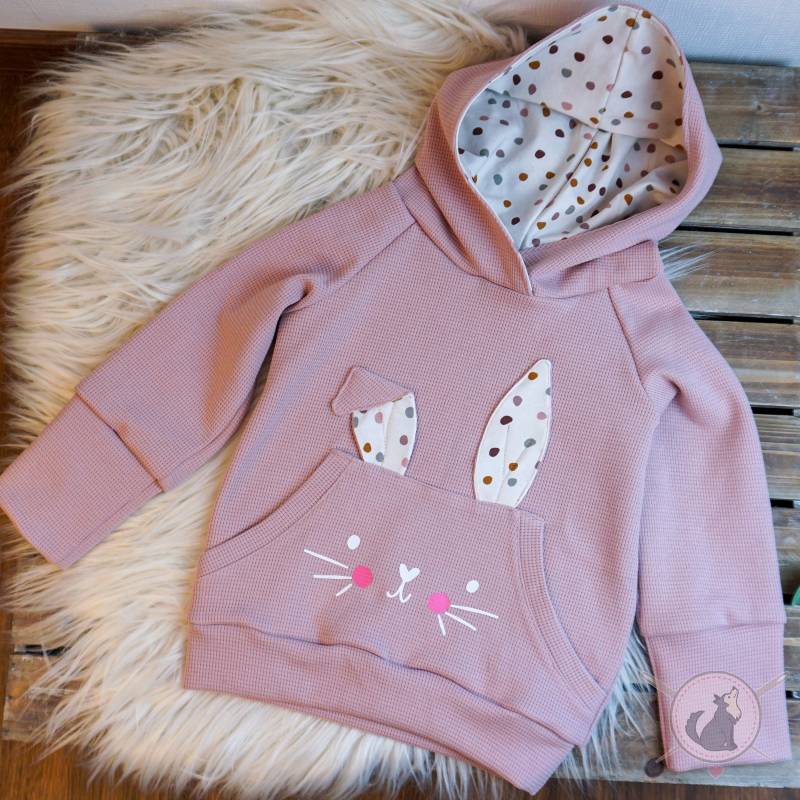 Hasenhoodie, Ostern, Hase, Kinder von WolfundNadel