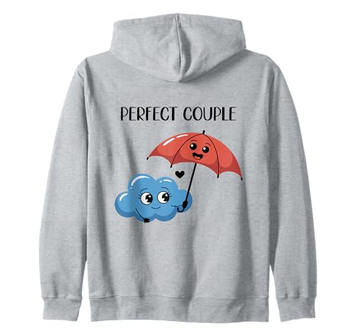 Lächelnde Wolke Und Regenschirm Freunde Glücklich Kapuzenjacke von Wolke Und Regenschirm Niedlich Glücklich Designs