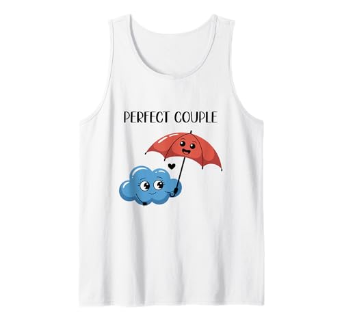 Lächelnde Wolke Und Regenschirm Freunde Glücklich Tank Top von Wolke Und Regenschirm Niedlich Glücklich Designs