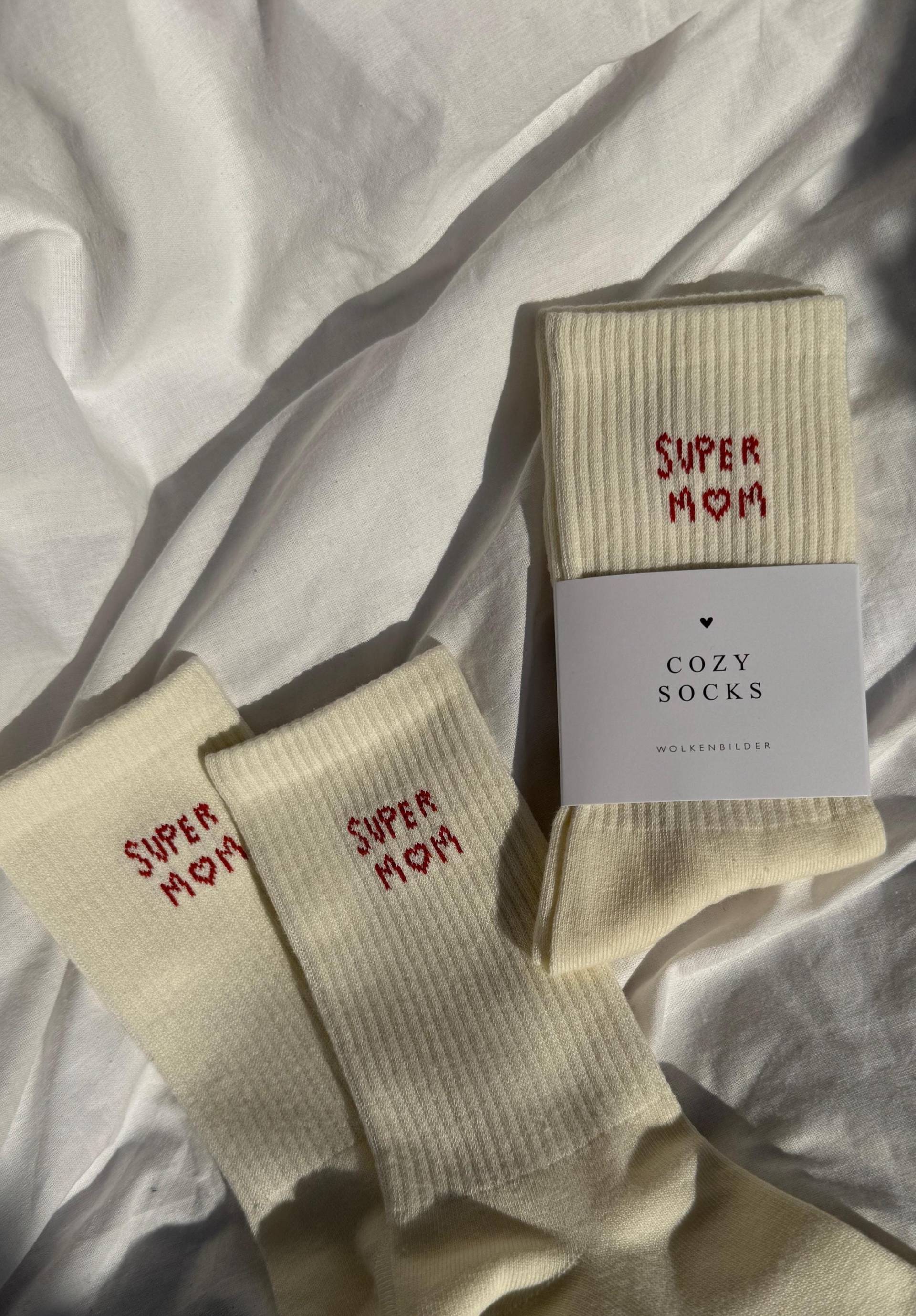 Cozy Socks "Supermom" Cozy Socks "Supermom" von Wolkenbilder