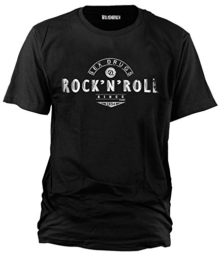 Wolkenbruch T-Shirt Sex, Drugs & Rock`n`Roll since 1954, Gr.S - XXXXXL, Schwarz, M von Wolkenbruch