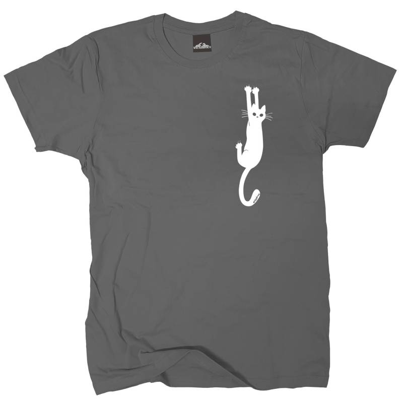 T-Shirt Katze Katzenpfoten Vers. Farben Gr. S Bis Xxxxxl von WolkenbruchShirts