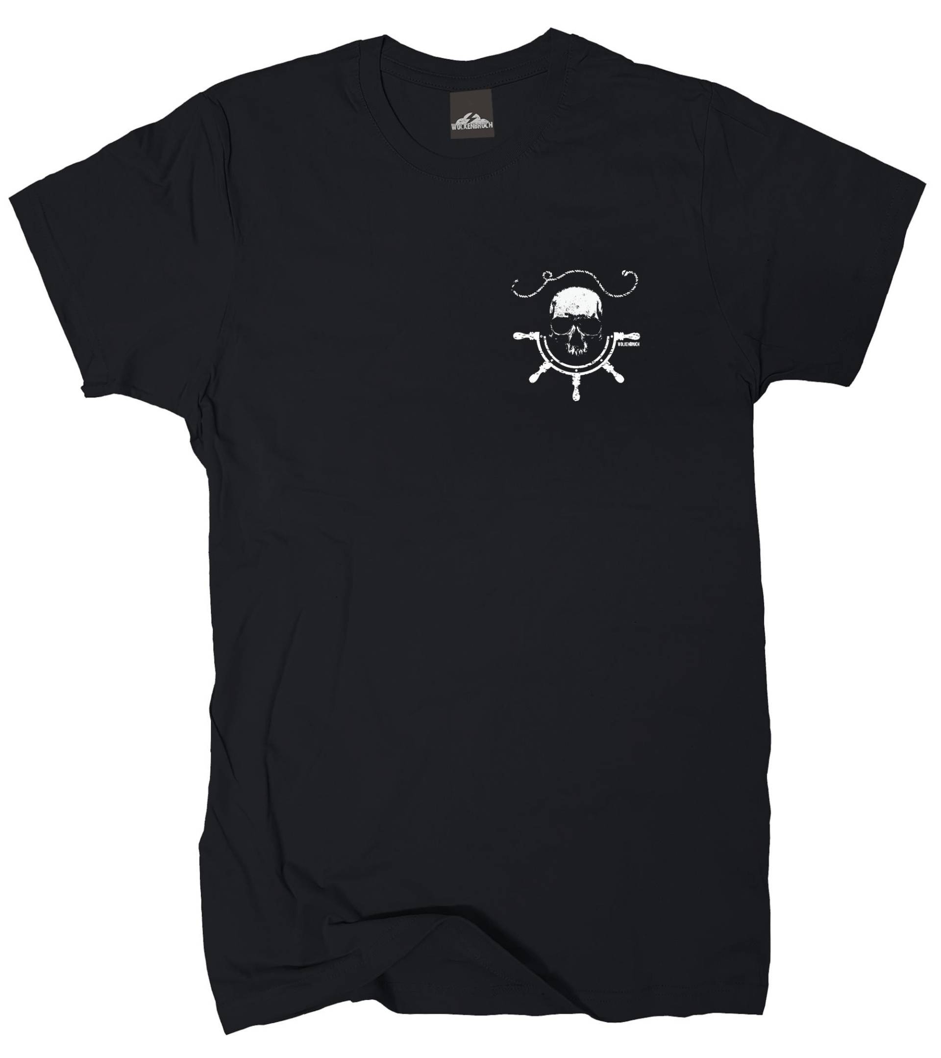 Wolkenbruch T-Shirt Totenkopf Steuerbord Vers. Farben Gr.s-xxxl von WolkenbruchShirts
