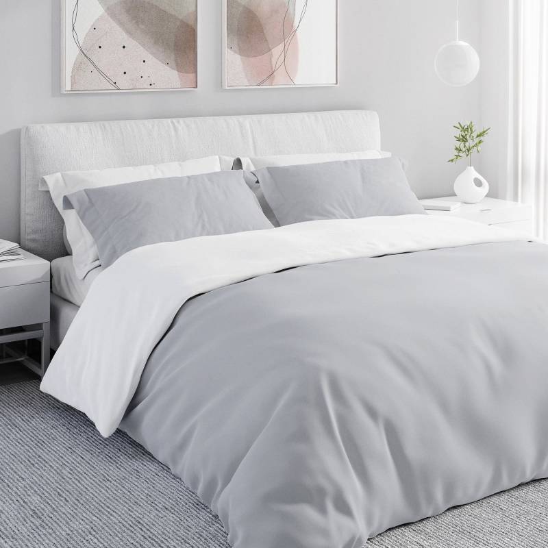 Wolkenfeld Bettwäsche "Allergiker Bettwäsche, unfassbar weich" 2 Stk. tlg. 135x200 cm, 155x220 & Übergrößen I inkl. Kissenbezüge 80x80 I 2-farbig von Wolkenfeld