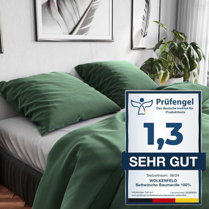 Wolkenfeld Bettwäsche "Renforcé Bettwäsche Baumwolle - Natürlich weiches Schlafgefühl" 3 tlg. tlg. von Wolkenfeld