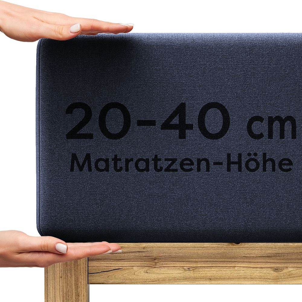 Wolkenfeld Spannbettlaken "Boxspringbett Bettlaken - Spannbetttuch für Matratzen bis 40cm" Elastisch & Rutschfest: 90x200, 140x200, 160x200, 180x200 & Übergrößen Wolkenfeld Spannbettlaken "Boxspringbett Bettlaken - Spannbetttuch für Matratzen bis 40cm" Elastisch & Rutschfest: 90x200, 140x200, 160x200, 180x200 & Übergrößen von Wolkenfeld