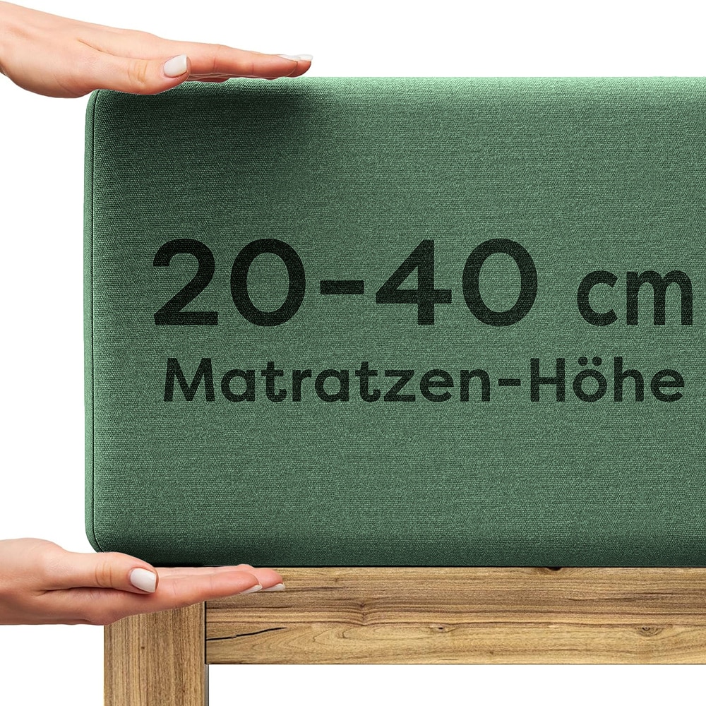 Wolkenfeld Spannbettlaken "Boxspringbett Bettlaken - Spannbetttuch für Matratzen bis 40cm" Elastisch & Rutschfest: 90x200, 140x200, 160x200, 180x200 & Übergrößen Wolkenfeld Spannbettlaken "Boxspringbett Bettlaken - Spannbetttuch für Matratzen bis 40cm" Elastisch & Rutschfest: 90x200, 140x200, 160x200, 180x200 & Übergrößen von Wolkenfeld