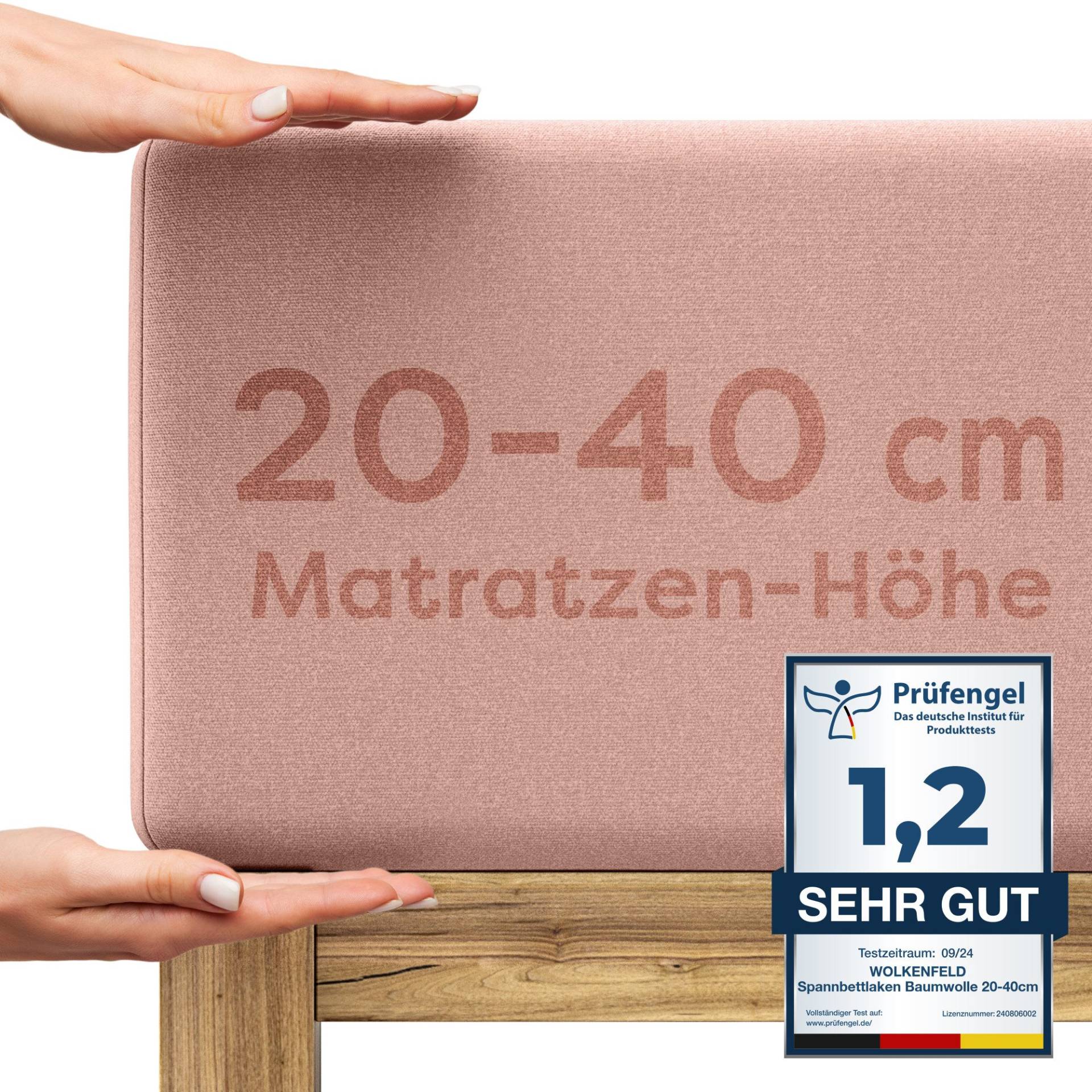 Wolkenfeld Spannbettlaken "Boxspringbett Bettlaken - Spannbetttuch für Matratzen bis 40cm" Elastisch & Rutschfest: 90x200, 140x200, 160x200, 180x200 & Übergrößen Wolkenfeld Spannbettlaken "Boxspringbett Bettlaken - Spannbetttuch für Matratzen bis 40cm" Elastisch & Rutschfest: 90x200, 140x200, 160x200, 180x200 & Übergrößen von Wolkenfeld