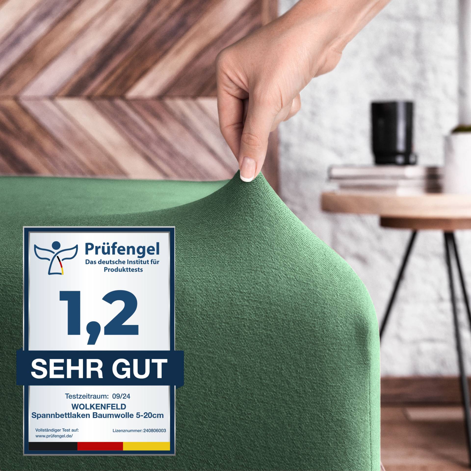 Wolkenfeld Spannbettlaken "100% Baumwolle - Superweiches Bettlaken für Matratzen von 5 bis 20cm" Rutschfest & Blickdicht - 90x200, 140x200, 160x200, 180x200 200x200 Wolkenfeld Spannbettlaken "100% Baumwolle - Superweiches Bettlaken für Matratzen von 5 bis 20cm" Rutschfest & Blickdicht - 90x200, 140x200, 160x200, 180x200 200x200 von Wolkenfeld