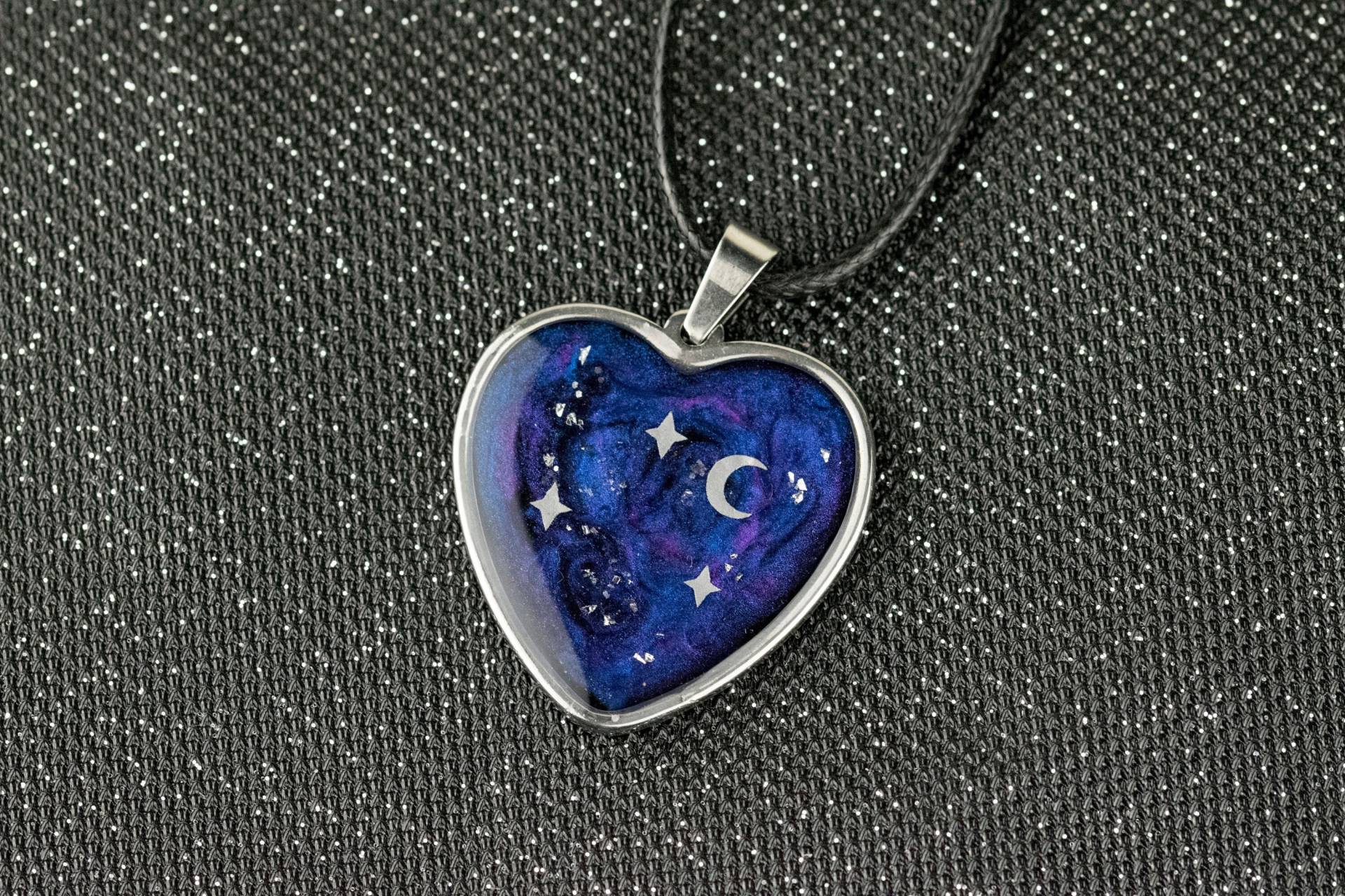 Galaxie Herzkette, Galaxy Herzkette von WolkenschlossZauber